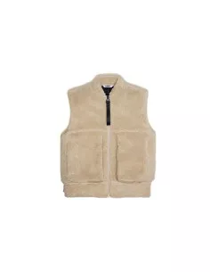 kofu fleece bomber vest