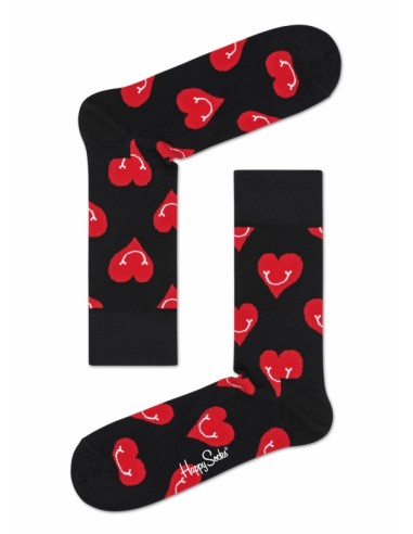 smiley heart sock